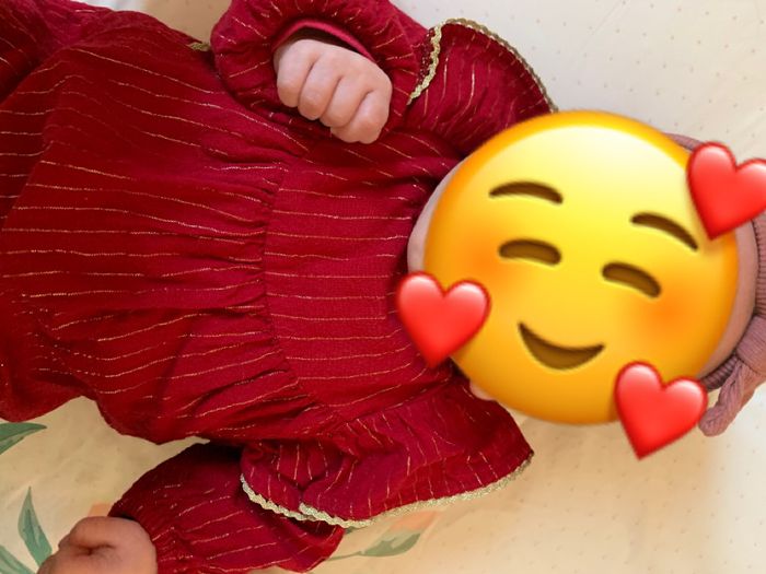 Tunique rouge or - photo numéro 2