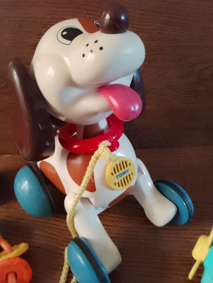 lot jouets d'éveil cubes chien à tirer hochets ect - photo numéro 5