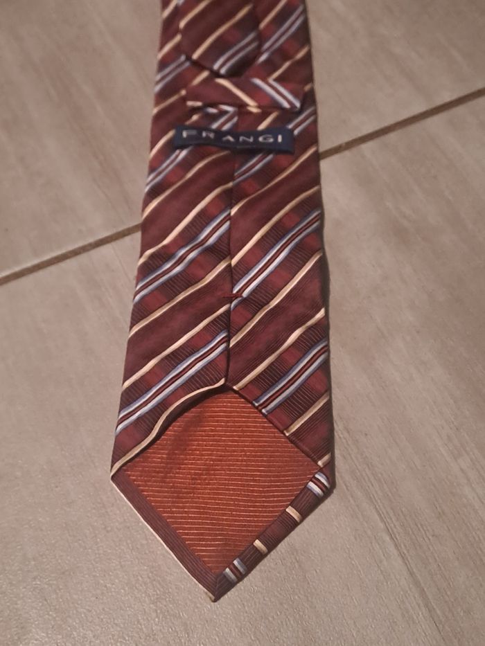 Cravate Bordeaux vintage Frangi - photo numéro 8