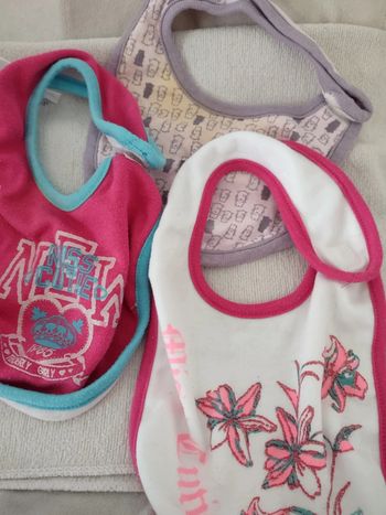 Lot de 3 bavoirs bébé