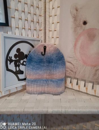 Bonnet tricoté multicolore femme TU la halle femme