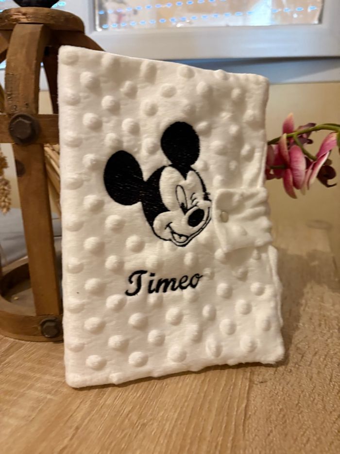 Protège carnet souris blanc - photo numéro 2