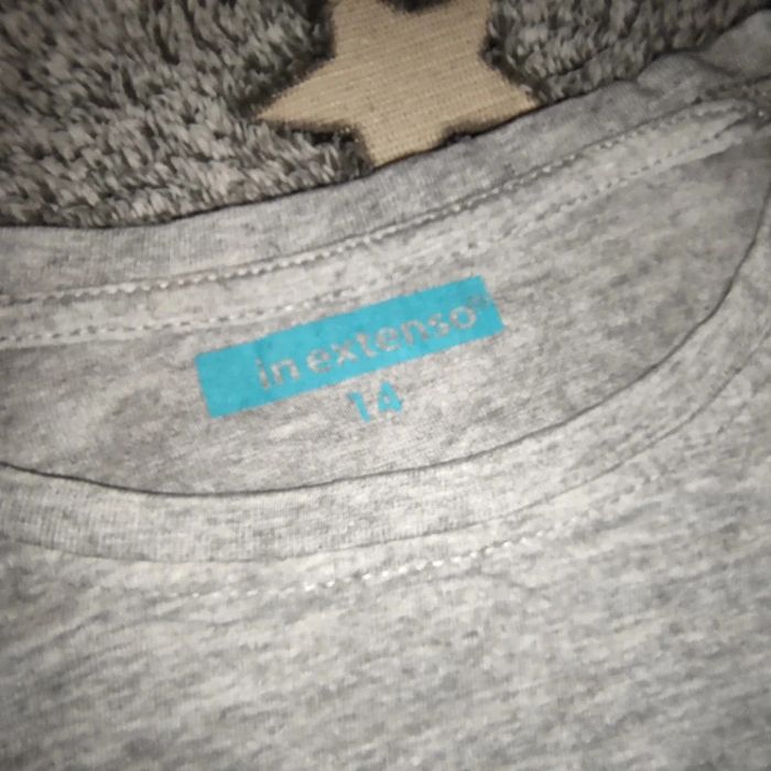 🌺 t-shirt manches longues garçon 14 ans in extenso gris imprimé travel - photo numéro 2