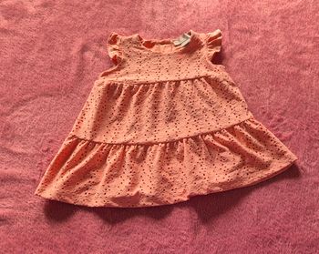 Robe corail 0/3 mois