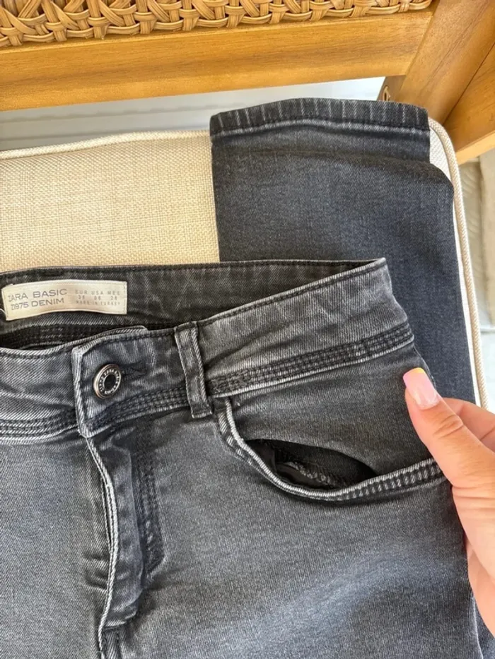 Jean noir skinny zara taille 38 - photo numéro 7
