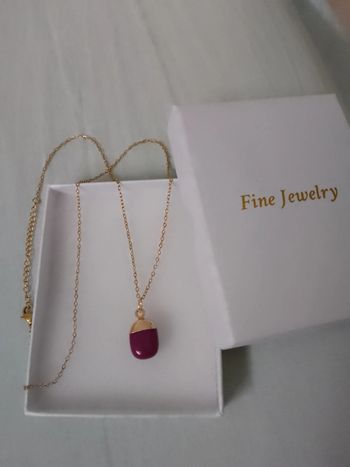 Collier phosphosidérite pierre naturelle