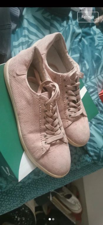 Basket camaïeu rose poudre