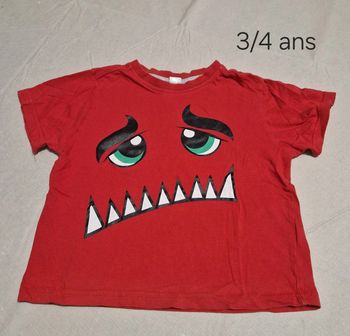 Tee shirt 3/4 ans