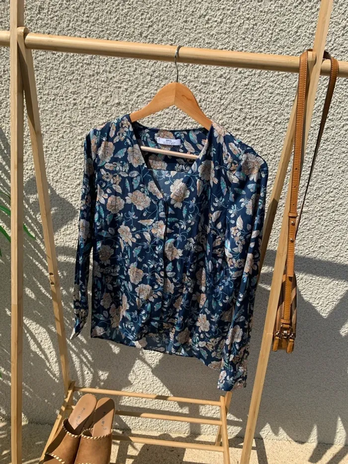 Chemisier fleuri Mango