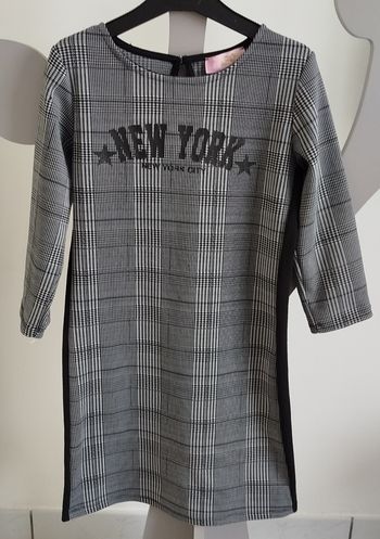 Robe manches 3/4 gris et noir LPC girls taille 10 ans