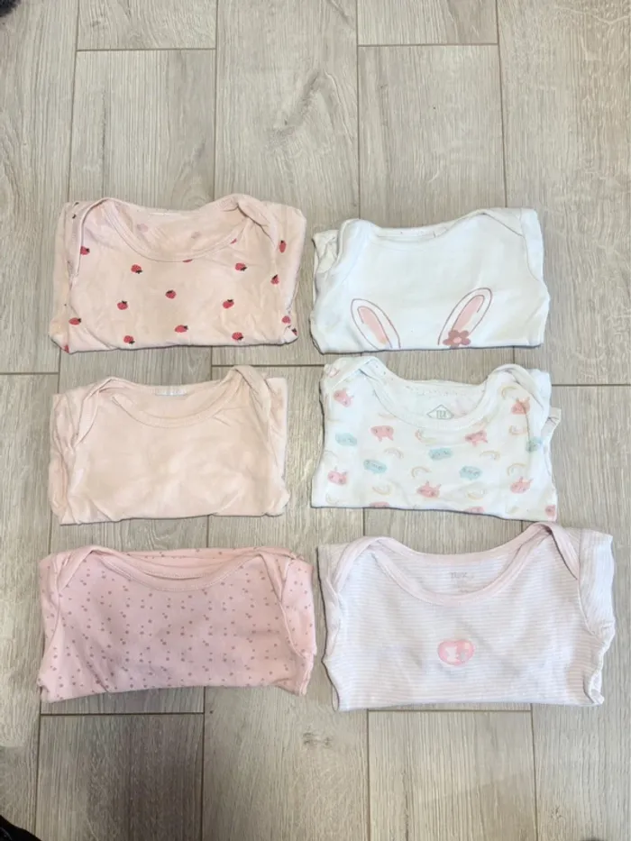 Lot body manches longue 12mois fille