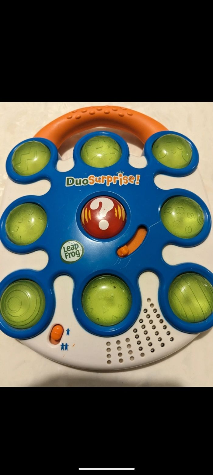 Jouet éducatif duo surprise Leap Frog.