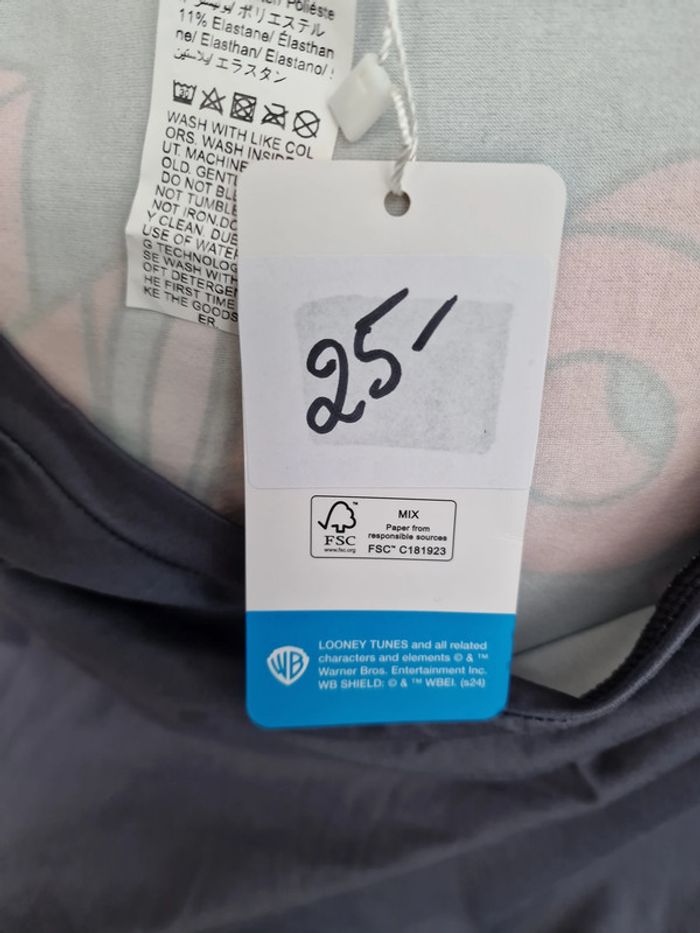 T-Shirt Gris Imprimé Looney Tunes Bugs Bunny - photo numéro 12