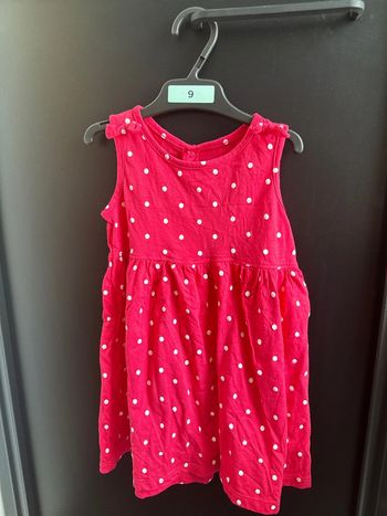Petite robe à pois mots d'enfants 18 mois 80 cm