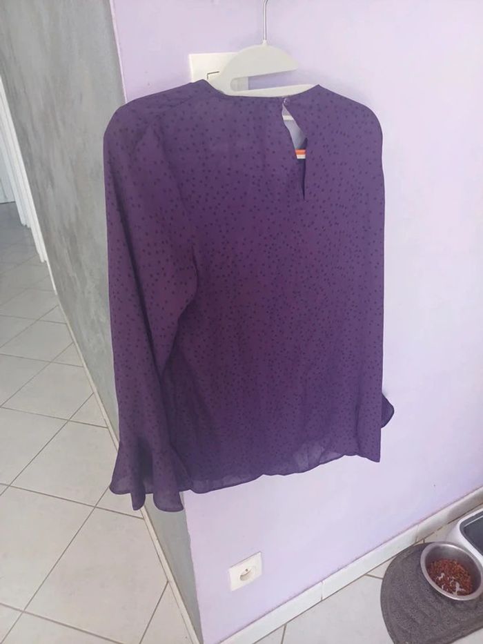 Haut léger femme violet taille 40 - photo numéro 4