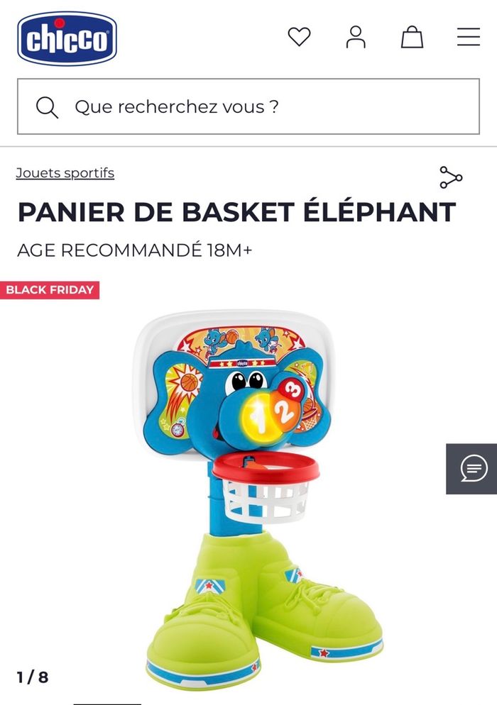 Chicco Basket League Mini Panier de Basket Électronique - photo numéro 2