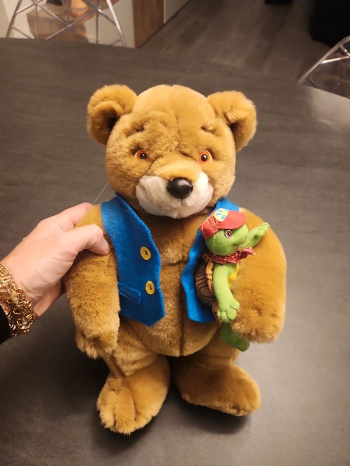 Ours Martin avec doudou franklin - photo numéro 2