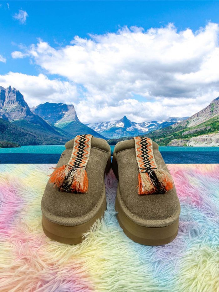 Pantoufles d'hiver UGG Tazzle, vert brunâtre, pointure 37 - photo numéro 2