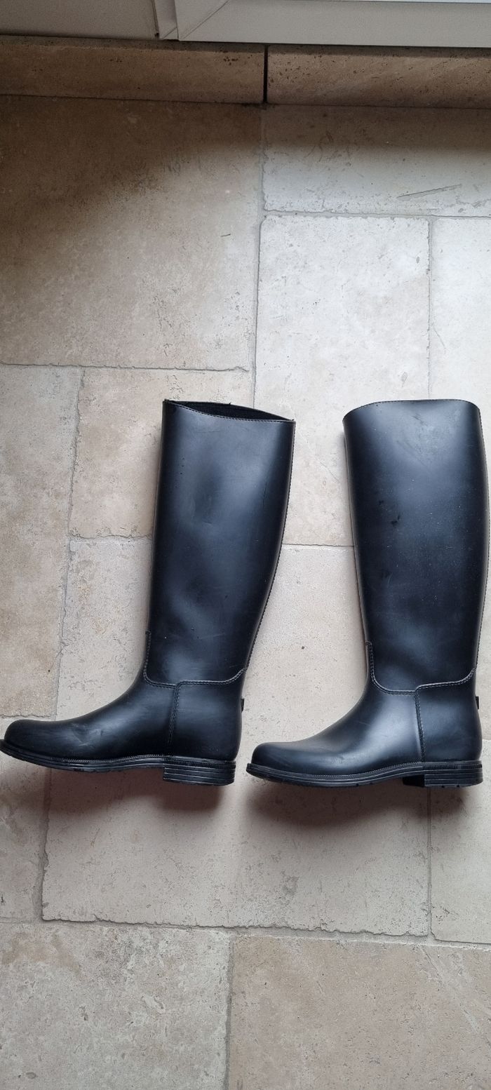Bottes caoutchouc d'équitation - photo numéro 2