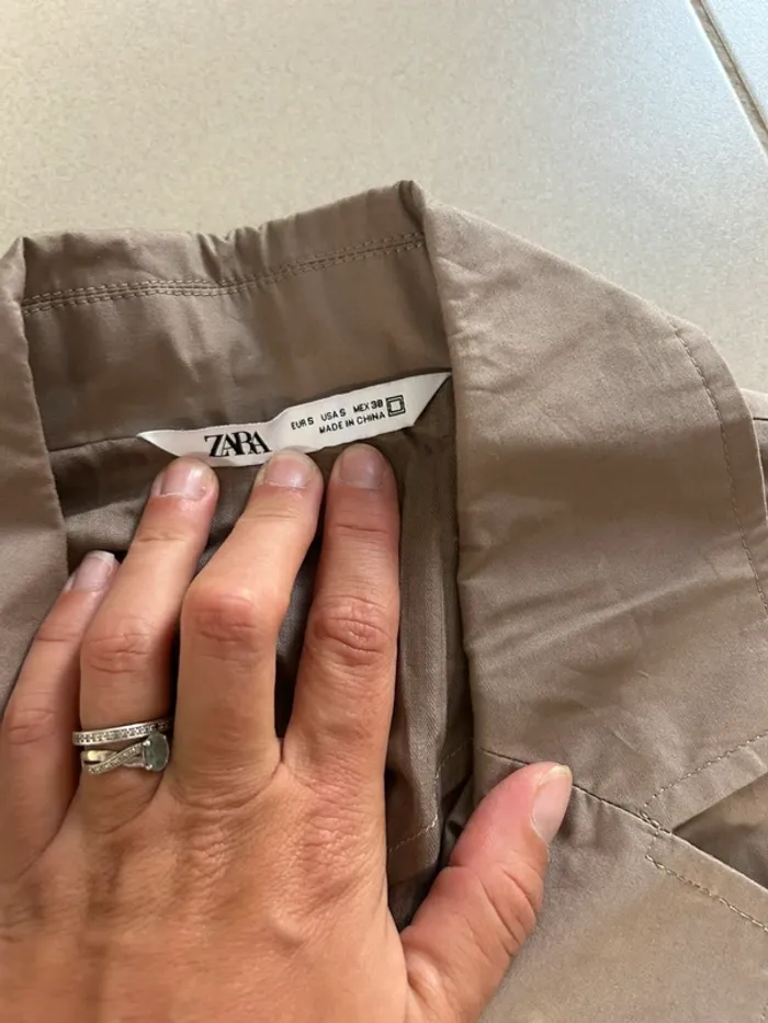Blazer Zara homme beige taille S - photo numéro 6