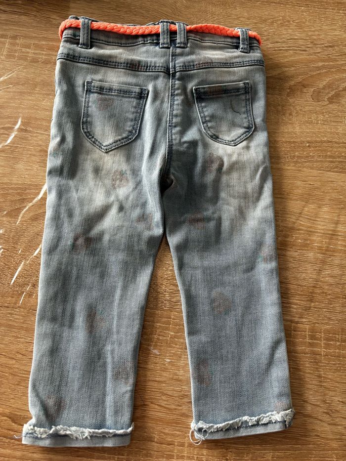 Jean bleu fraise TAPE À L’œil t.18m - photo numéro 4