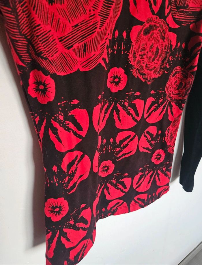 T-shirt rouge et noir Smash taille M - photo numéro 8