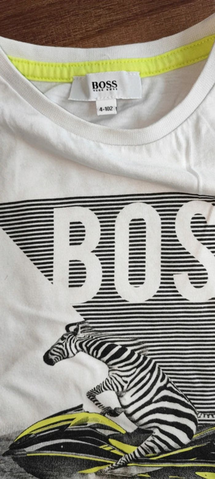 Tee-shirt blanc 4 ans - photo numéro 3