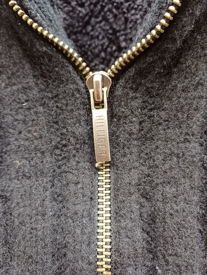 Veste pull zippé chaud en laine d'agneau Tommy Hilfiger taille XL - photo numéro 6