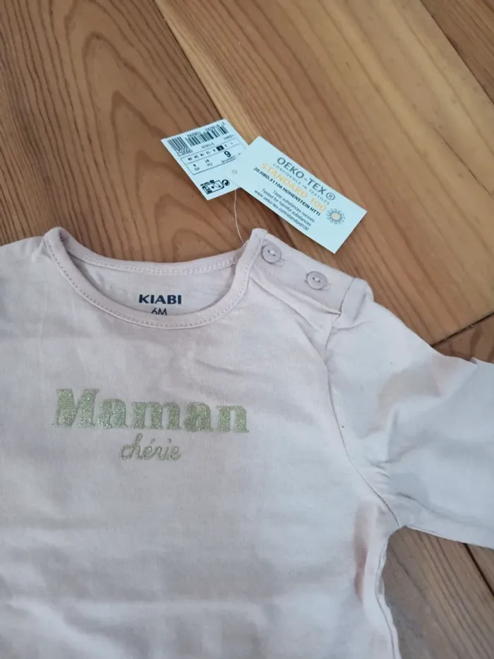 Tee shirt ml 6 mois neuf - photo numéro 2