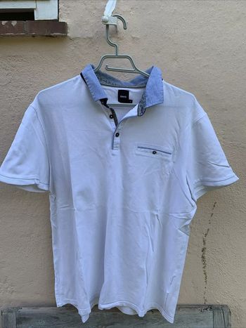 Haut Tshirt Polo Blanc Brice TXL