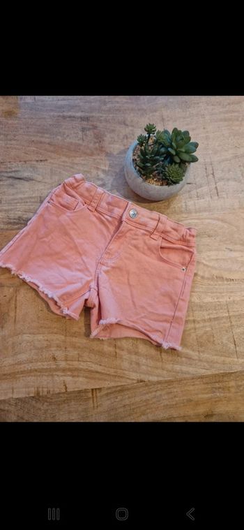 Short rose en jean