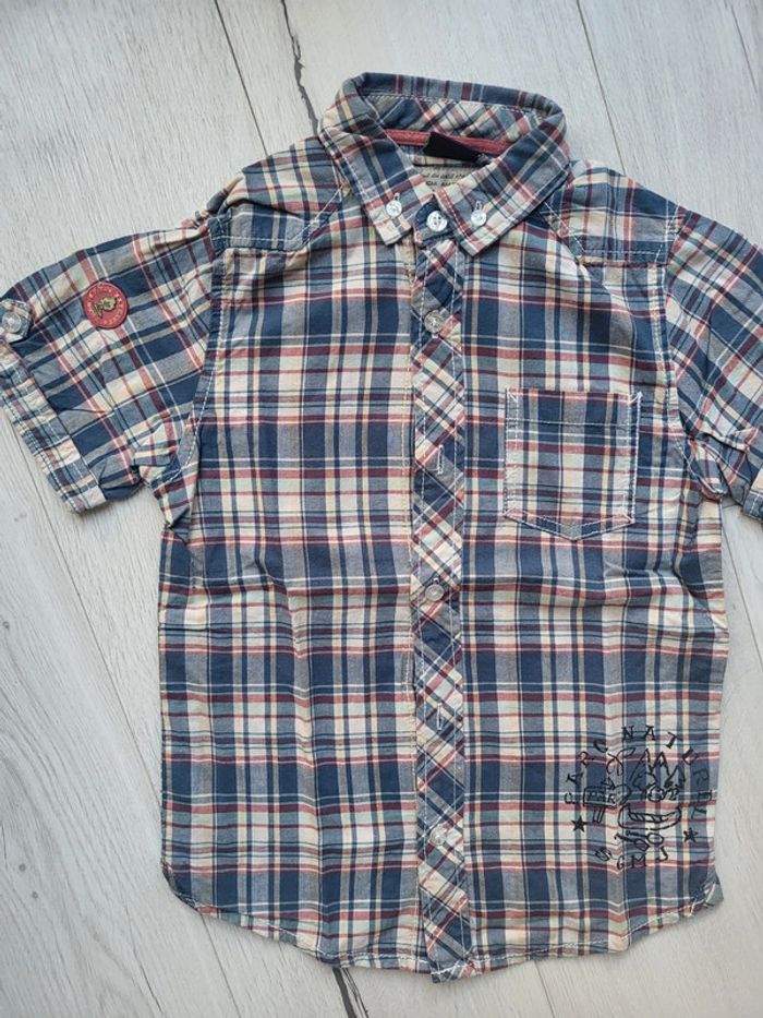 Chemise à carreaux sergent major 8ans neuve