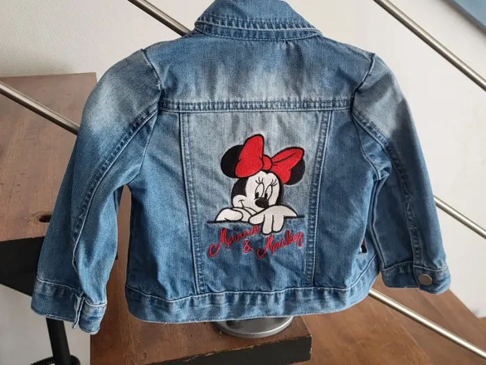 Veste en jean minnie et mickey - photo numéro 3