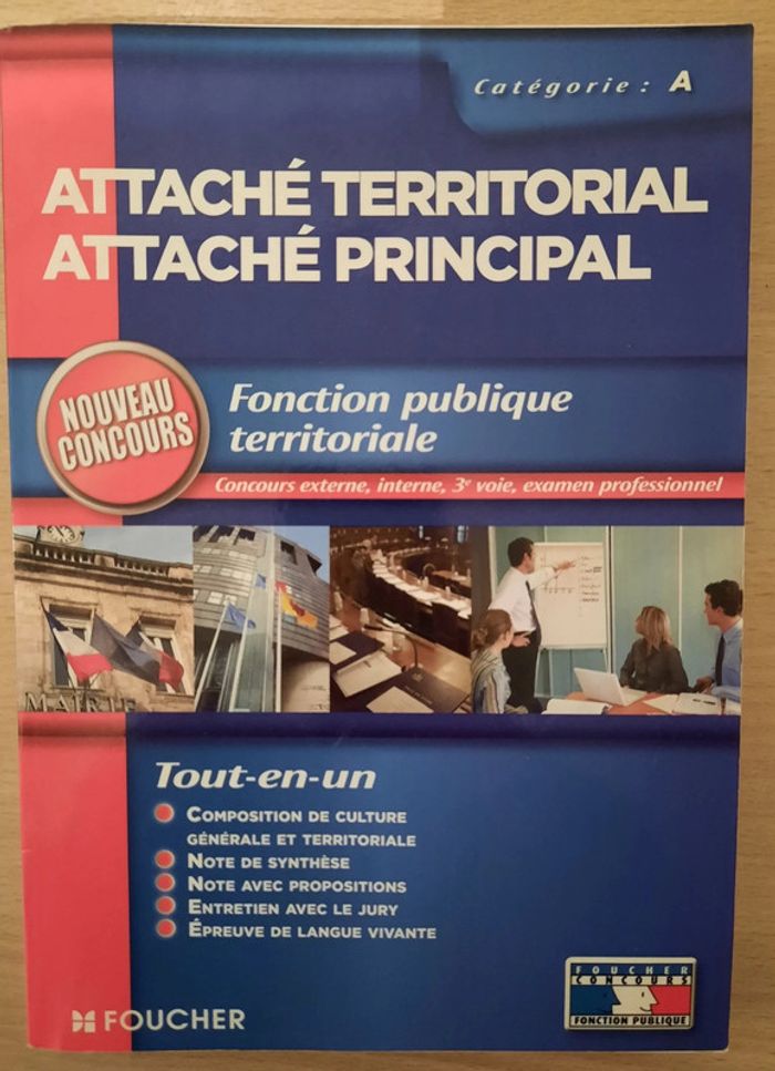 Livres concours Attaché territorial