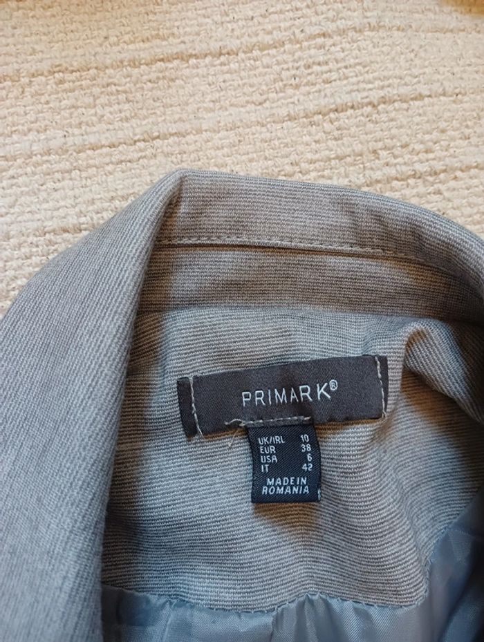 Magnifique veste tailleur/ blazer gris T38 - photo numéro 3