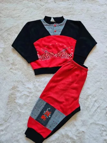 🖤💖 Ensemble bébé garçon Z Kids 18 mois rouge & noir 💖🖤