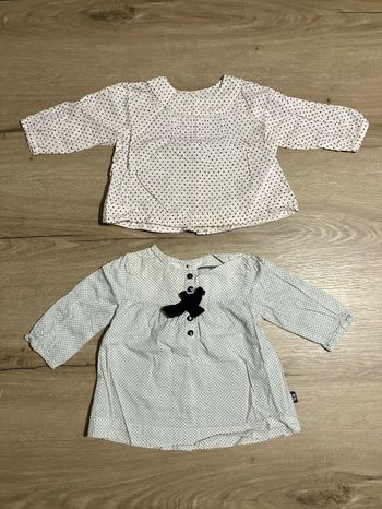 Lot blouses Ml 6 mois