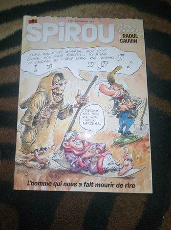 Magazine Spirou numéro hommage a Raoul cauvin