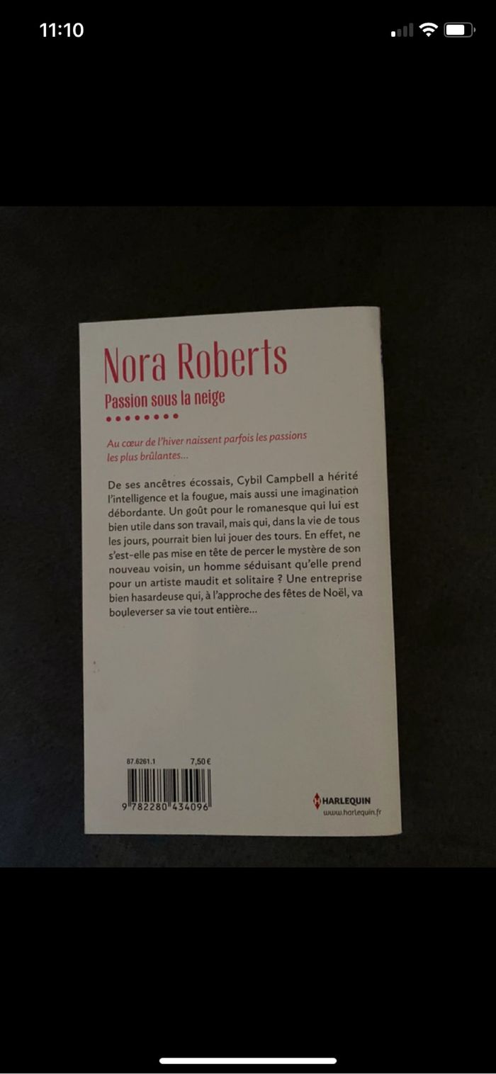 Lot de deux livres Nora Roberts - photo numéro 2