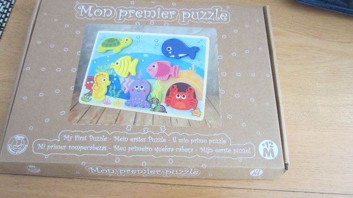 Mon 1er Puzzle en bois : theme poissons - photo numéro 2