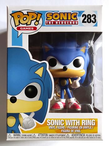 Funko POP Sonic & Anneau #283 - Sonic The Hedgehog - Figurine Vinyle