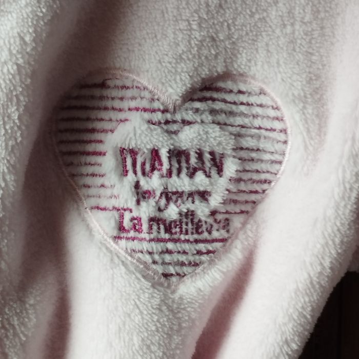 Peignoir ceinturé à capuche tout doux pour bébé 6/9 mois - photo numéro 3