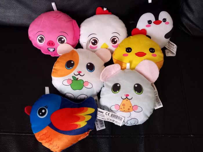 Lot 7 petites peluches