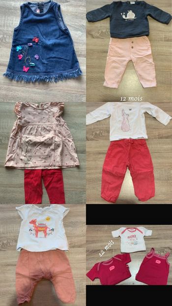 Lot fille 12 mois