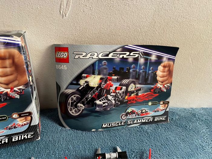 Lot de 2 lego 8645 racers power racers. Muscle slammer bike complète - photo numéro 5