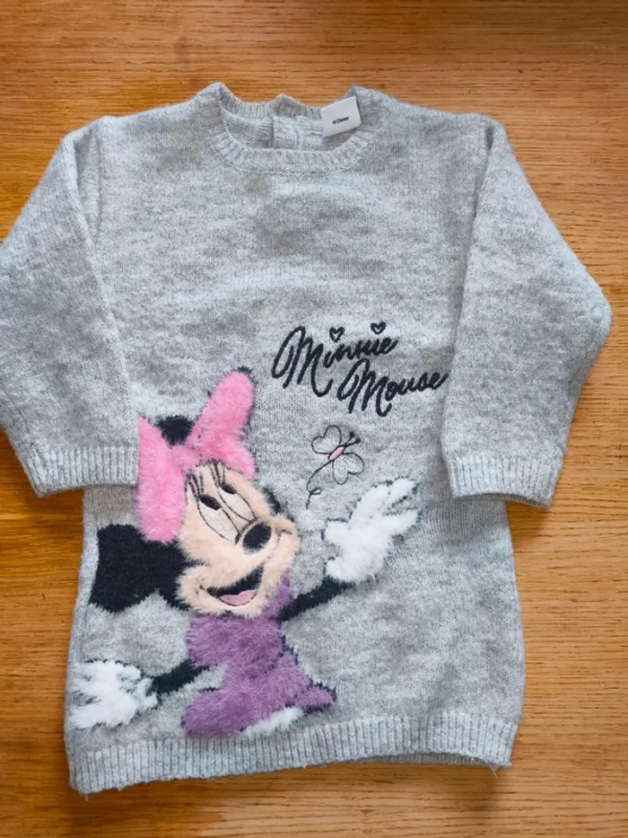 Robe pull Minnie Disney 9 12 mois excellent état