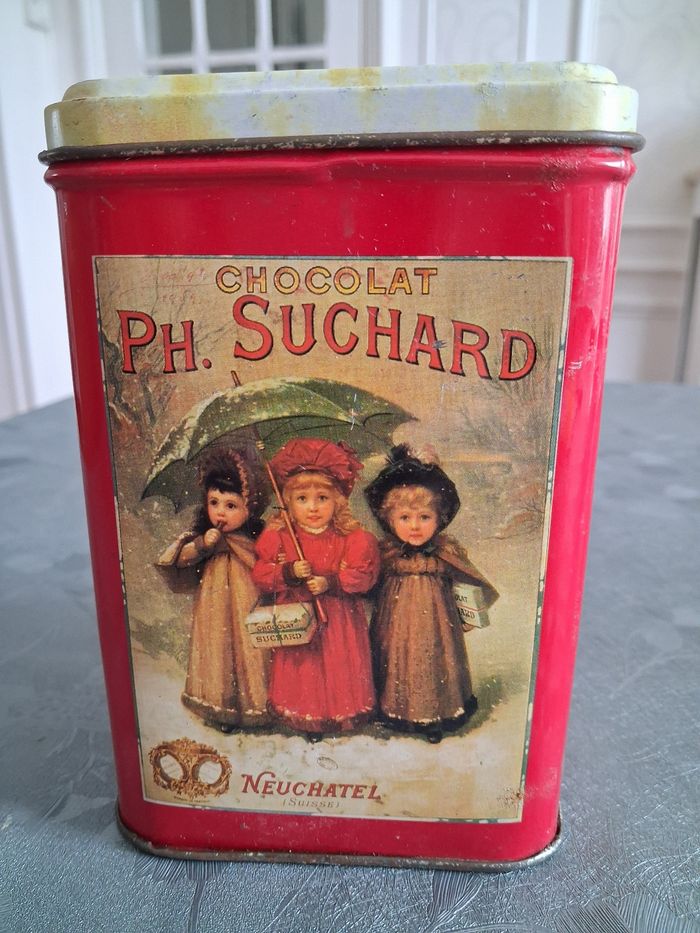Boîte métal vintage ( chocolat Suchard) - photo numéro 3