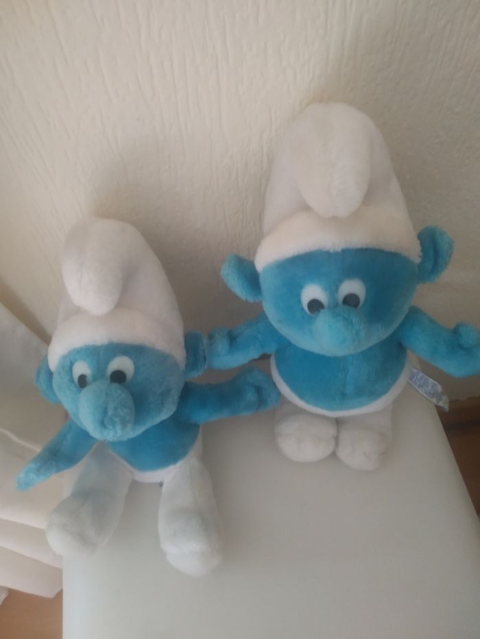 Lot de 2 peluches Schtroumpfs vintage - photo numéro 2