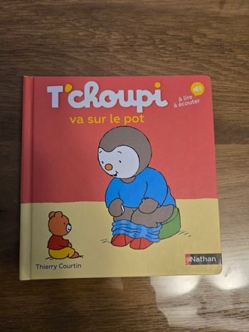 Livre tchoupi va sur le pot