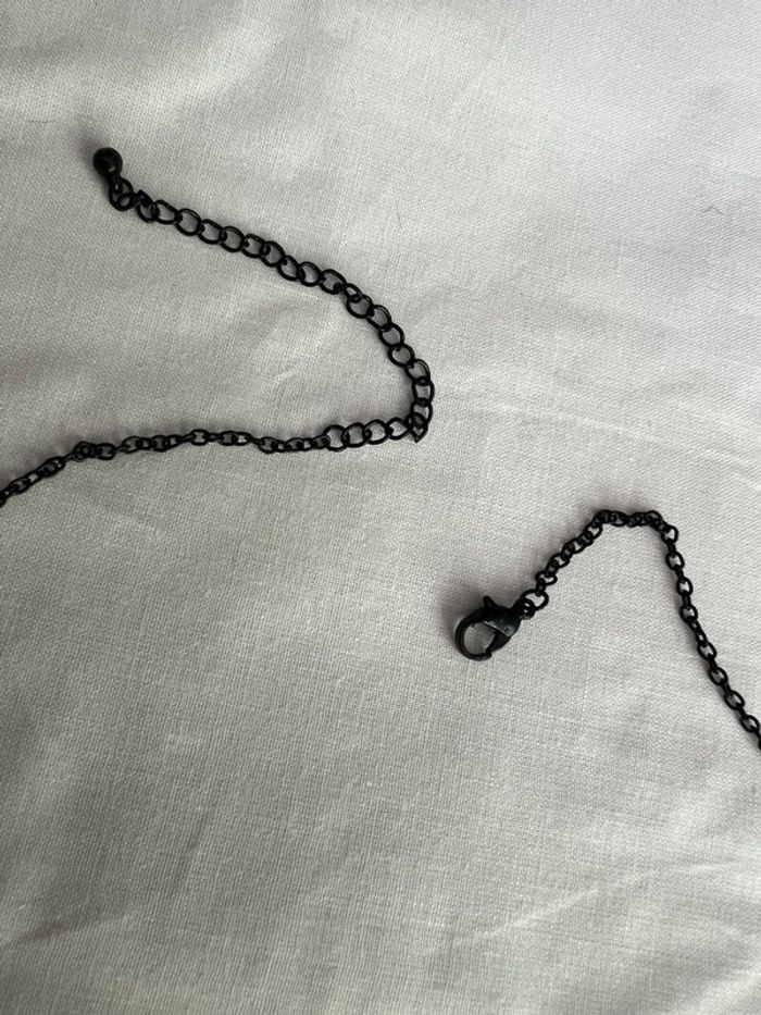 Collier multi chaines perles noires Goth Whimsigoth Victorian - photo numéro 4
